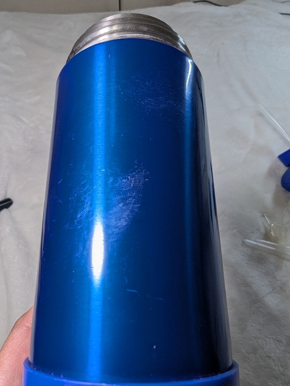 Two thermos 12 Oz FUNtainer Insulated Bottles With New Replacement Straws